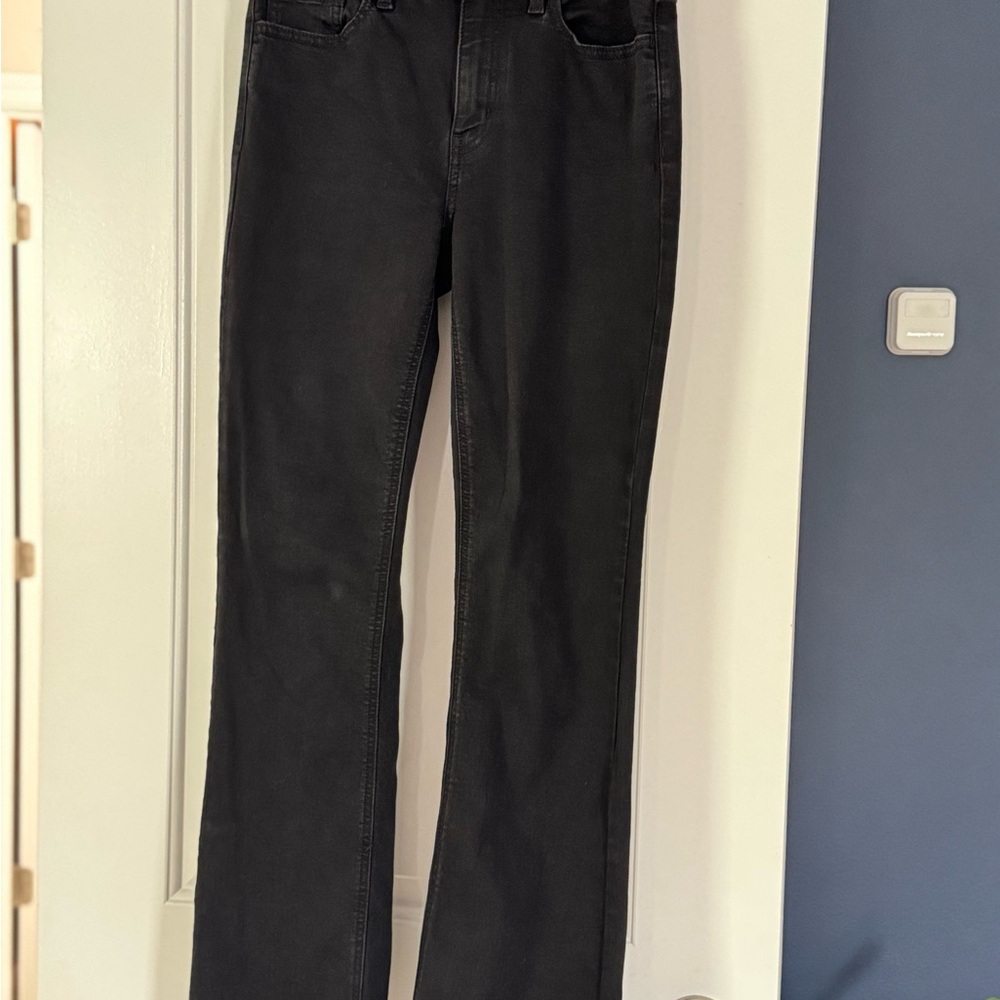 Classic Black Boot Cut Jeans with Subtle Flare